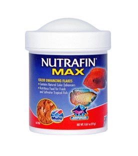 Nutrafin Max Color Enhancing Flakes - Tropical Fish Food, 0.67 Oz Container