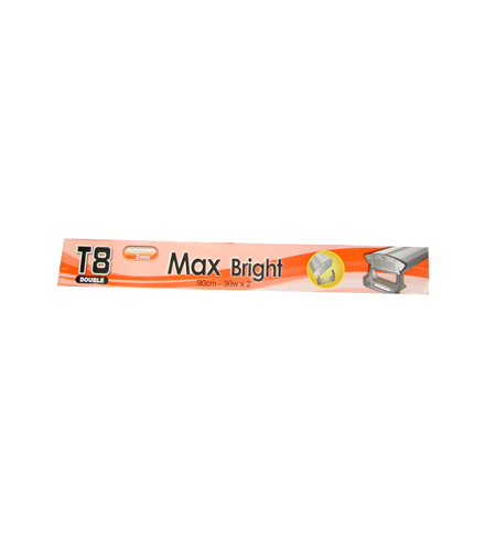 Aqua Zonic Max Bright T8 Light Fitting Double 30W 90CM