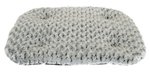 Yours Droolly Oslo Bed Delux Grey/White XX Large (122x76x9cm)-dog-The Pet Centre
