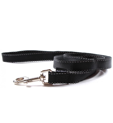 Petone Leash - Reflective Nylon 20mm - 150cm Black