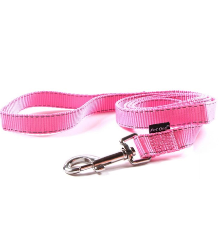 Pet One Leash Reflective 20mm - 150cm Pink