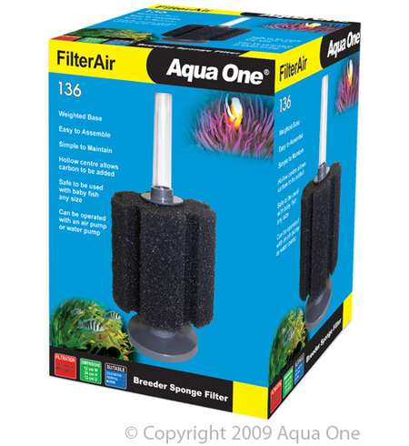 Aqua One Filter Air 136 Air Filter 12WX24H