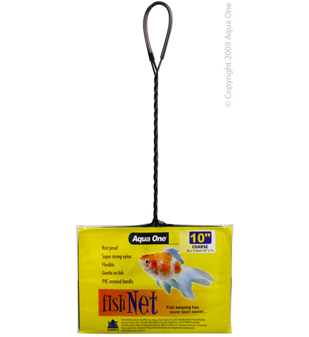 Aqua One Fish Net Black Coarse 10"