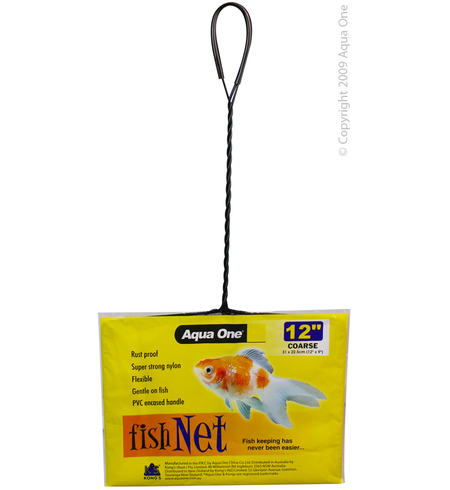 Aqua One Fish Net Black Coarse 12"