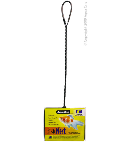 Aqua One Fish Coarse  Long Handle Net 6"