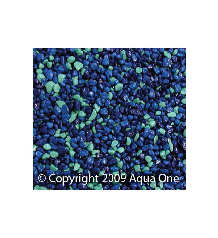 Aqua One Gravel - Mixed Blue 1kg