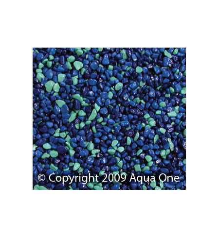 Aqua One Gravel - Mixed Blue 1kg