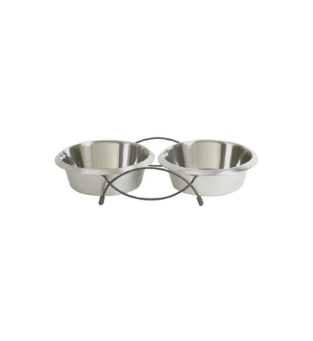 Stainless Steel Durapet Prima Bolz Double Diner Small