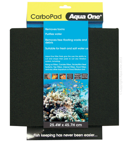 Aqua One Carbo Pad Self Cut Filter Pad