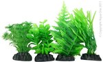 Plastic Plant 4 Pack Mix 5 Medium-fish-The Pet Centre