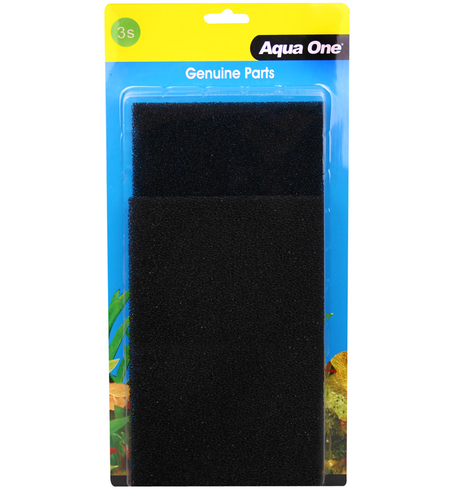 Aqua One Black Sponge 2 Pack