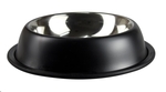 Stainless 220ml Bowl Non Tip Anti Skid Black Matt-dog-The Pet Centre