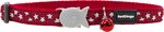Red Dingo Cat Collar Stars White on Red 12mm x 20-32cm-cat-The Pet Centre