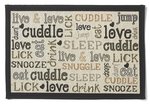 Tapestry Placemat - Cuddle Natural & Black-dog-The Pet Centre