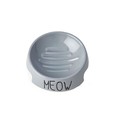 Meow Inverted Bowl - Grey 13cm