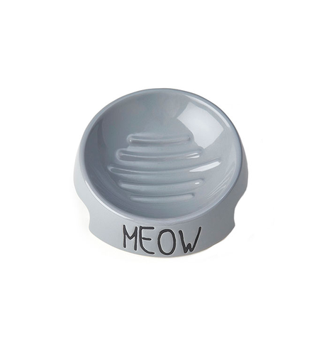 Meow Inverted Bowl - Grey 13cm