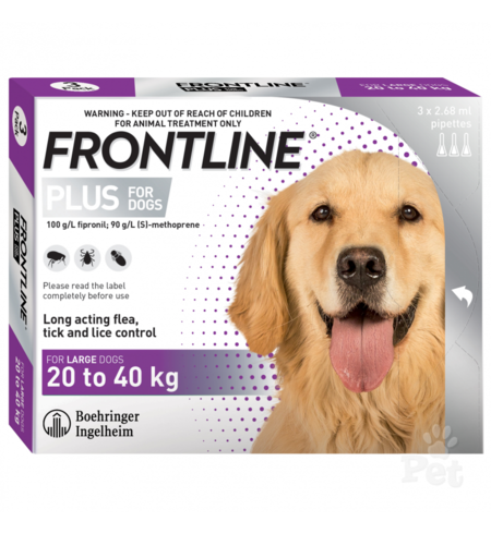 Frontline Dog 20 - 40kg - 3 pack