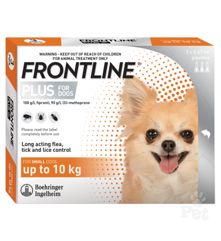 Frontline Dog Under10kg - 3 pack