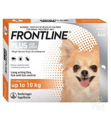 Frontline Dog Under10kg - 3 pack