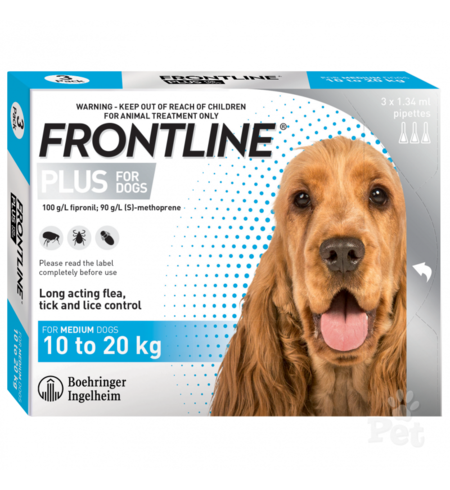 Frontline Dog 10 - 20kg - 3 pack