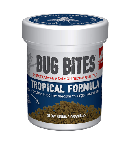 Fluval Bug Bites Tropical Fish Formula 45g for Medium & Large Fish