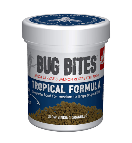 Fluval Bug Bites Tropical Fish Formula 45g for Medium & Large Fish