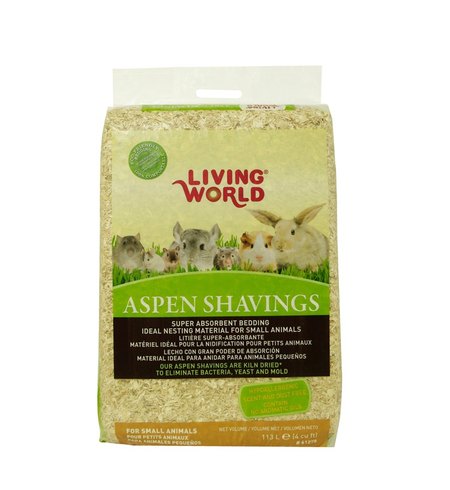 Living World Aspen Pine Shavings 113ltr
