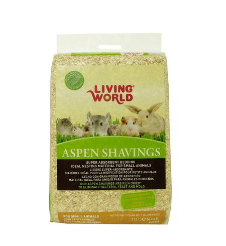 Living World Aspen Pine Shavings 113ltr