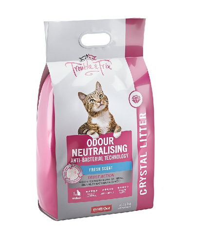 Trouble & Trix Cystal Antibacterial Litter 15L