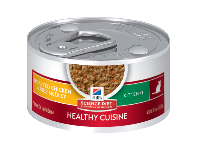 Hills Science Diet Kitten Healthy Cuisine Chicken Rice 79g Cat The Pet Centre Hill s Science Diet Wet Food NUTRITION REWARDS x