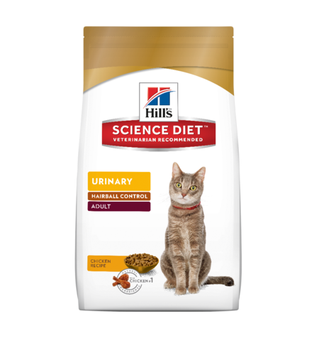 Hills Science Diet Cat Adult Urinary Hairball 1.58kg