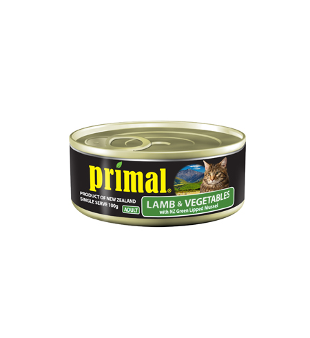 Primal Cat & Kitten Chicken & Lamb Can 100g 