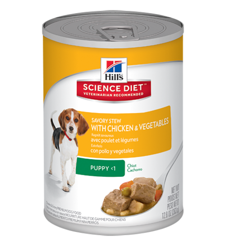 Hills Science Diet Savoury Stew Puppy Chicken & Vegetable Can 363g