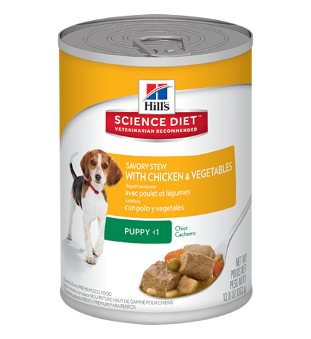 Hills Science Diet Savoury Stew Puppy Chicken & Vegetable Can 363g