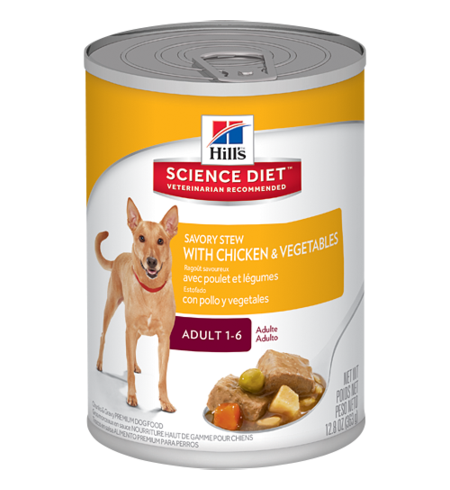 Hills Science Diet Savoury Stew Adult Chicken & Vegetable Can 363g