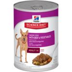 Hills Science Diet Savoury Stew Adult Beef & Vegetable Can 363g-dog-The Pet Centre