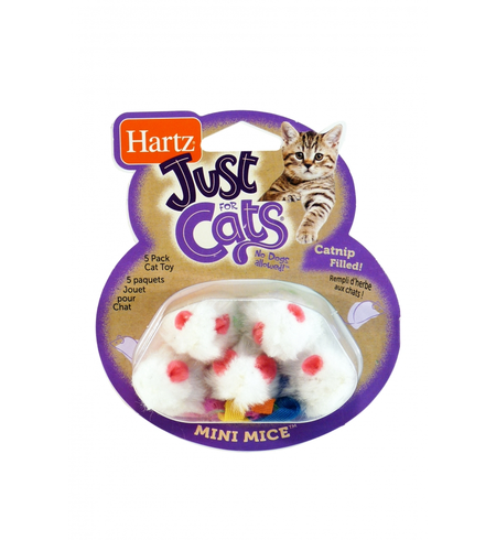 Hartz Mini Mice Cat Toys 5pk