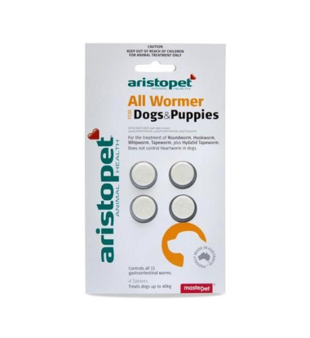 Aristopet Allwormer for Puppies and Small Dogs 4pk