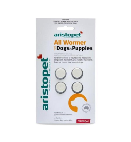 Aristopet Allwormer for Puppies and Small Dogs 4pk