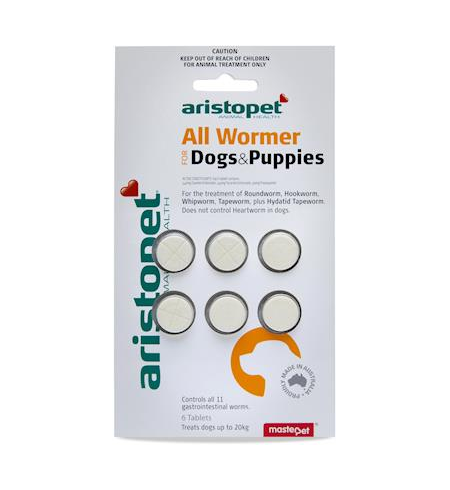 Aristopet Allwormer for Puppies and Small Dogs 6pk