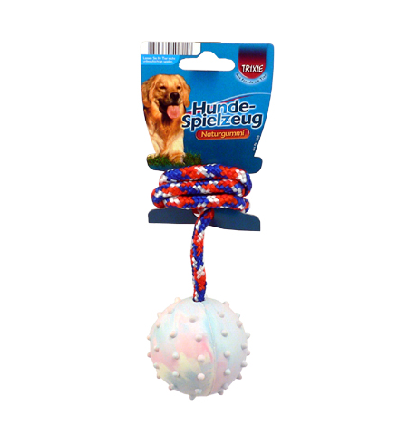 Rubber Throw-Ball + Rope 6cm