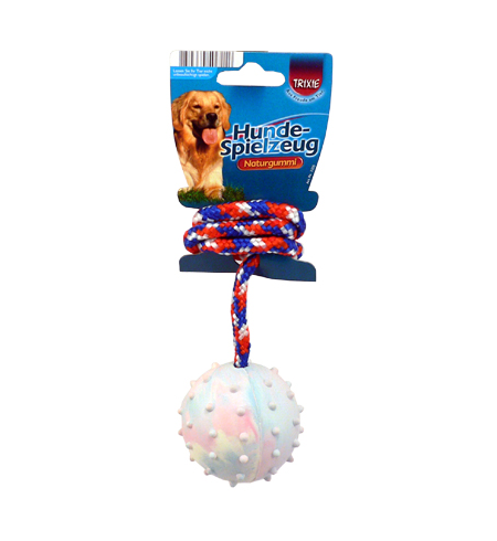 Rubber Throw-Ball + Rope 6cm