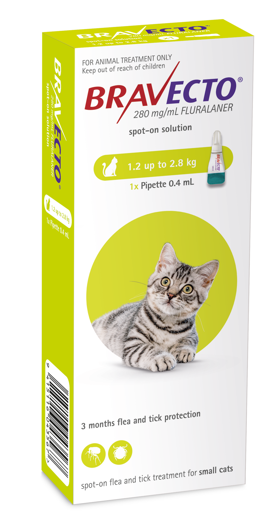 Bravecto Cat Spot On 1.2 2.8kg Cat The Pet Centre Bravecto Flea