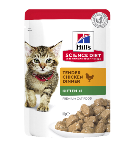 Hills Science Diet Kitten Chicken Pouch 85g