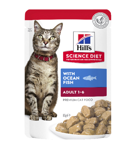 Hills Science Diet Cat Adult Ocean Fish Pouch 85g