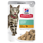 Hills Science Diet Cat Perfect Weight Chicken Pouch 85g-cat-The Pet Centre