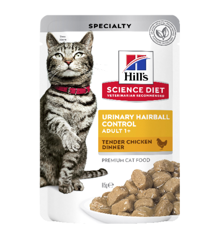 Hills SD Cat Adult Urinary Hairball Control Chicken Pouch 85g