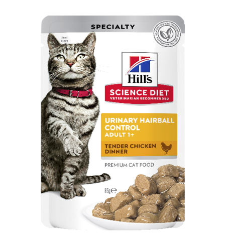 Hills SD Cat Adult Urinary Hairball Control Chicken Pouch 85g