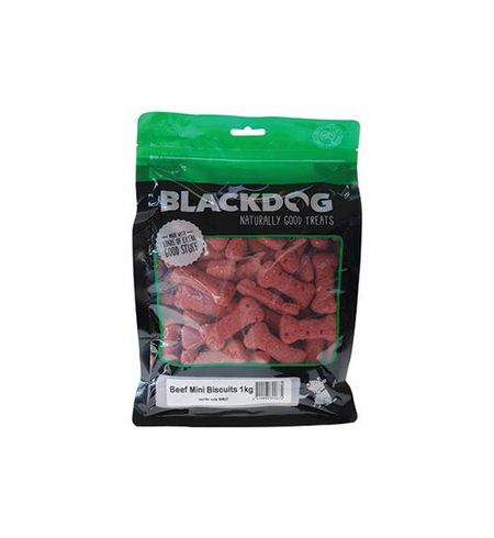 Blackdog Mini Treat Biscuits Beef 1kg