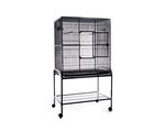 Flight Cage with Stand 81x54x157cm Black-bird-The Pet Centre